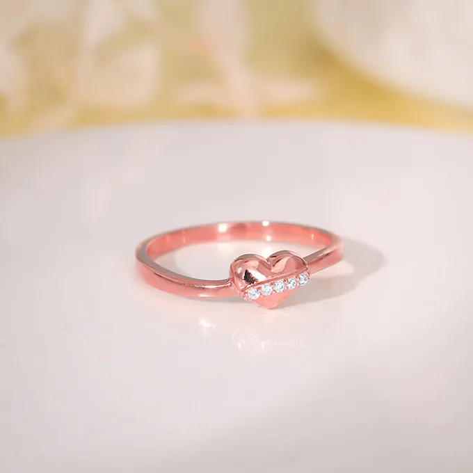 Rose Gold Cherished Sparkle Ring