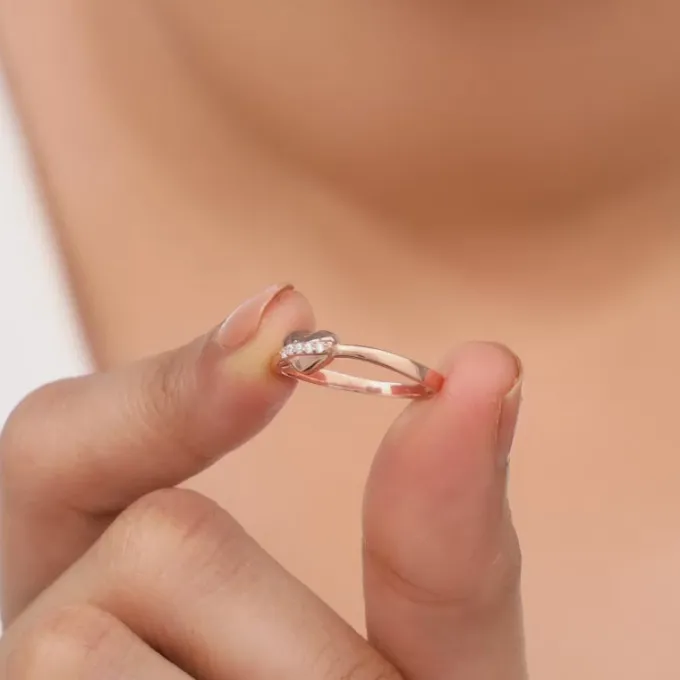 Rose Gold Cherished Sparkle Ring