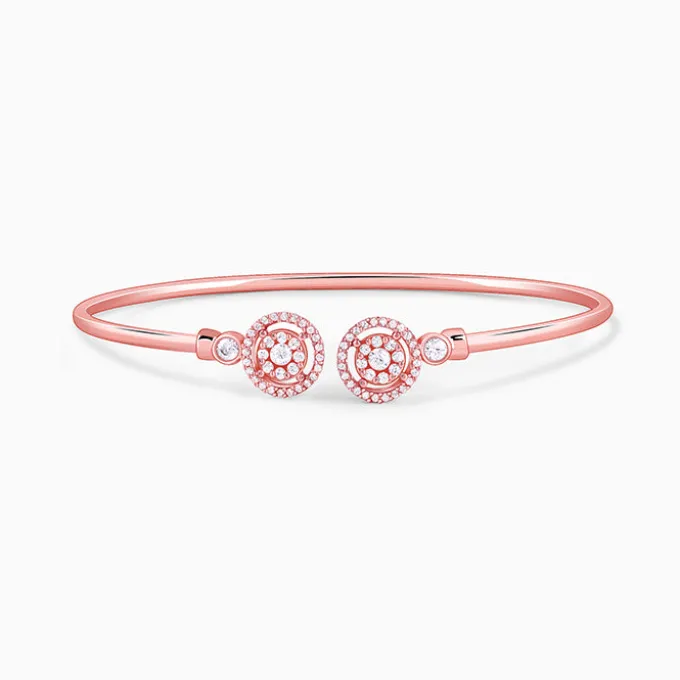Rose Gold Circle Bond Cuff Bracelet