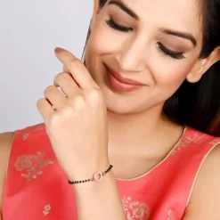 Rose Gold Circle of Life Mangalsutra Bracelet