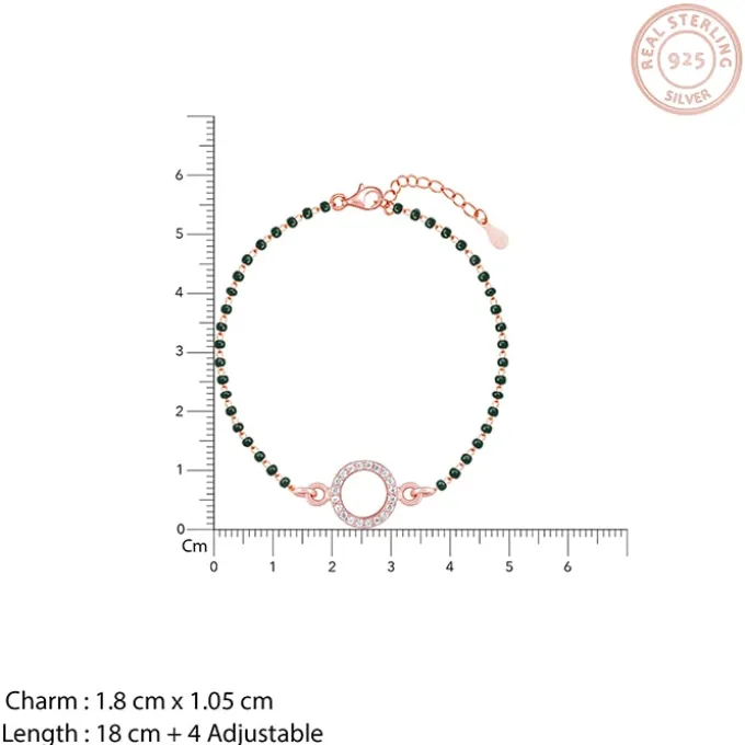 Rose Gold Circle of Life Mangalsutra Bracelet