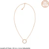 Rose Gold Circle of Shine Necklace