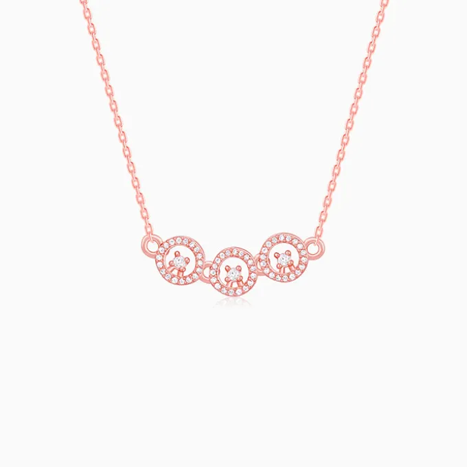 Rose Gold Circular Grace Necklace