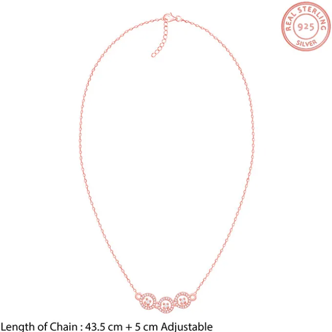 Rose Gold Circular Grace Necklace