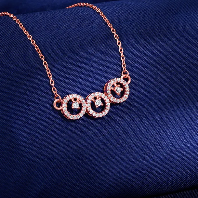Rose Gold Circular Grace Necklace