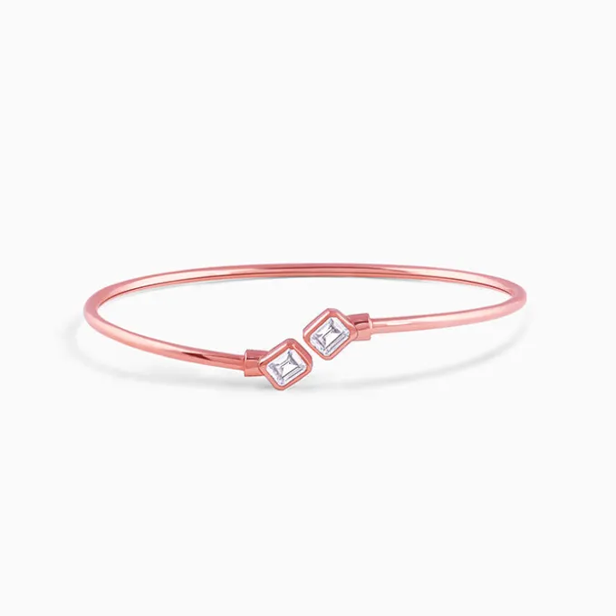 Rose Gold Classic Baguette Bracelet