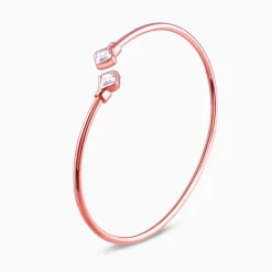 Rose Gold Classic Baguette Bracelet