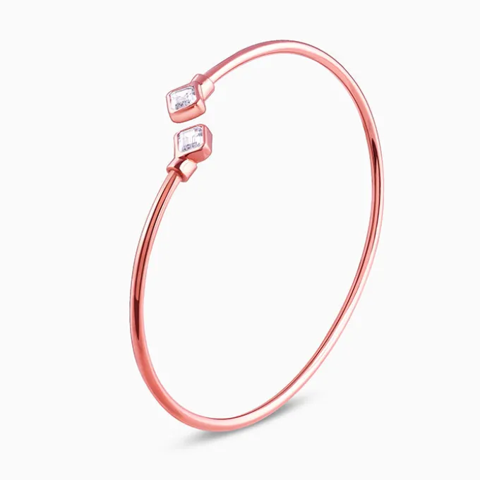 Rose Gold Classic Baguette Bracelet