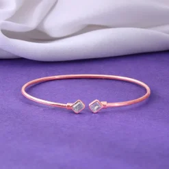 Rose Gold Classic Baguette Bracelet
