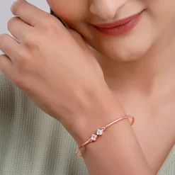 Rose Gold Classic Baguette Bracelet