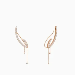 Rose Gold Classic Climber Earrings
