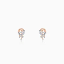 Rose Gold Classic Orb Lab Grown Diamond Earrings