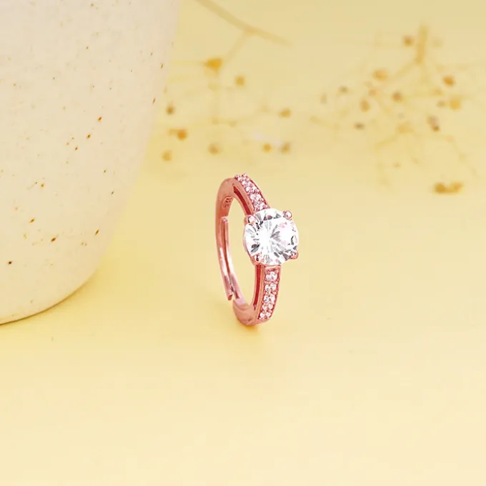 Rose Gold Classic Shimmering Ring