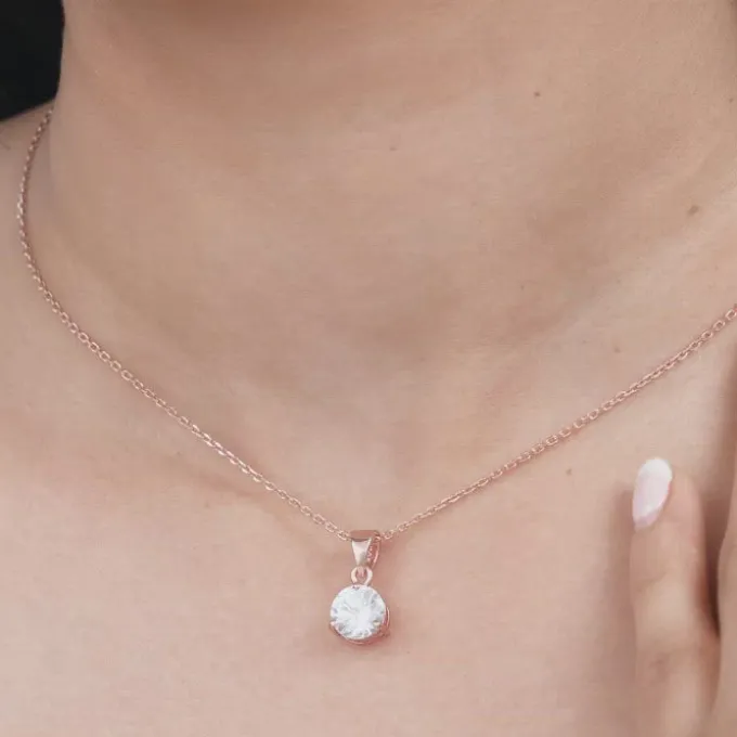 Rose Gold Classic Zircon Set