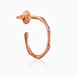 Rose Gold Classy Serene Hoops
