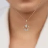 Rose Gold Cocoon Diamond Pendant