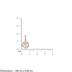 Rose Gold Cocoon Diamond Pendant