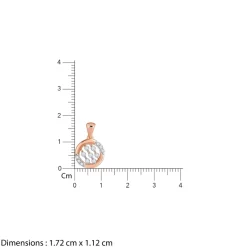 Rose Gold Cocoon Lab Grown Diamond Pendant