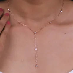 Rose Gold Constellation Y-Necklace