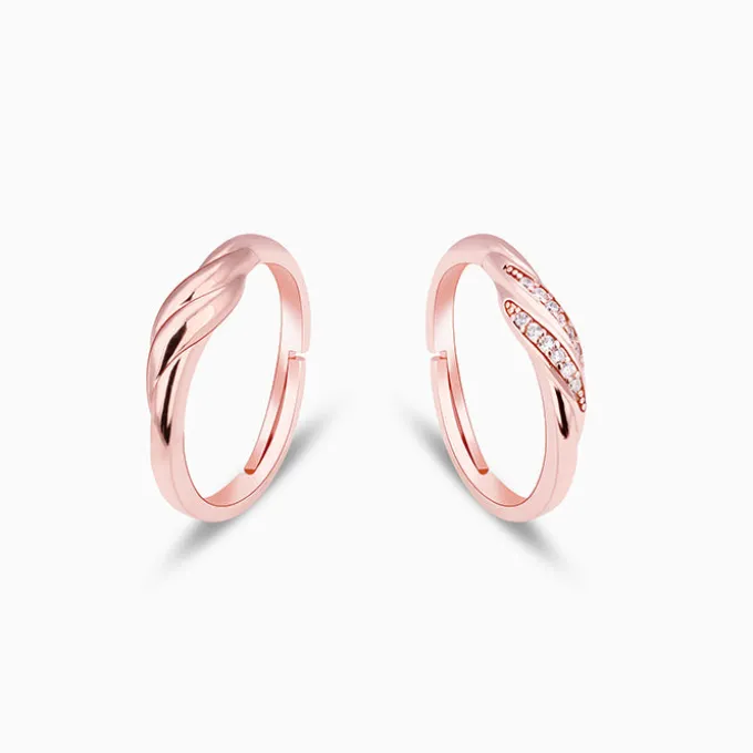 Rose Gold Couple Goals Ring