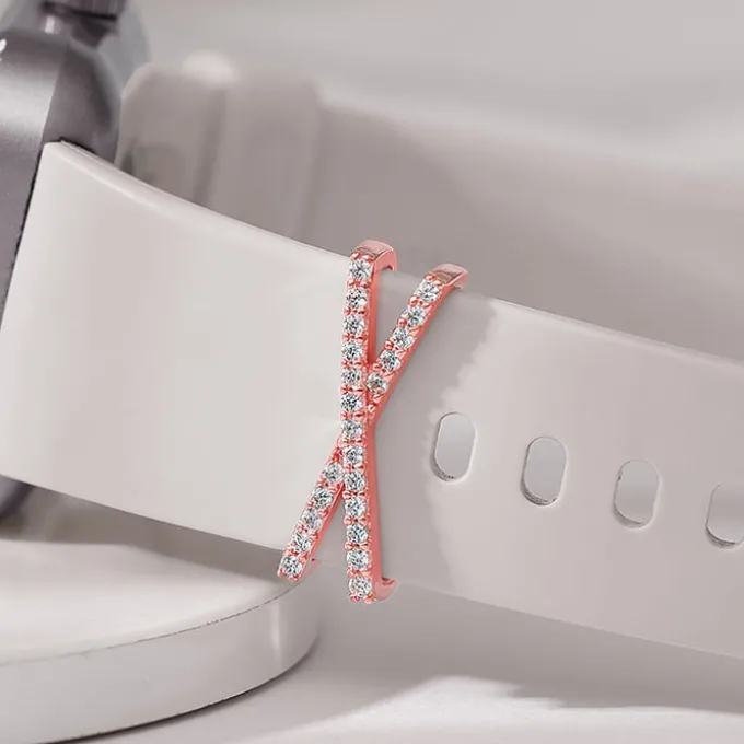 Rose Gold Cross Watch Band