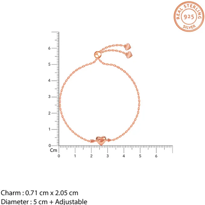 Rose Gold Cupid Bracelet