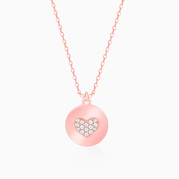Rose Gold CustomEveryday Better Pendant With Link Chain