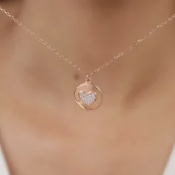 Rose Gold CustomEveryday Better Pendant With Link Chain