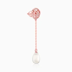 Rose Gold Cute Fish Drop Earrings