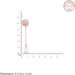 Rose Gold Cute Fish Drop Earrings