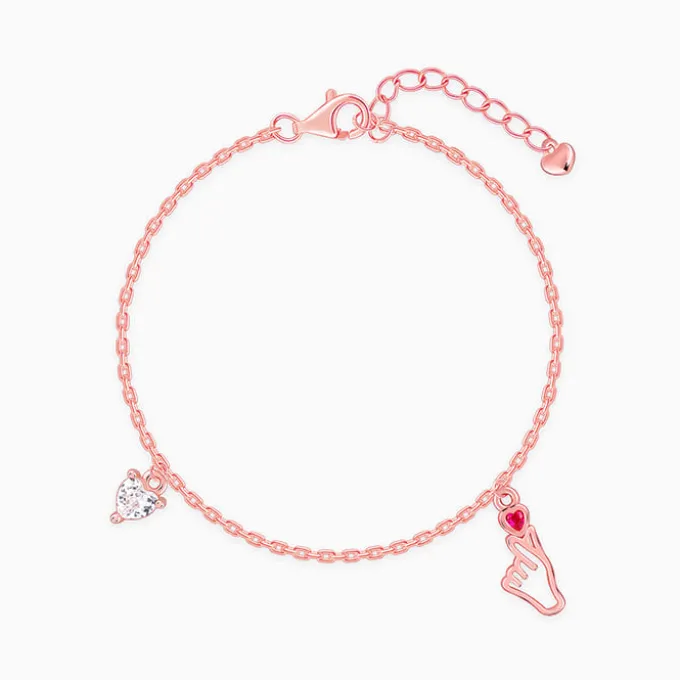 Rose Gold Cute Love Bracelet