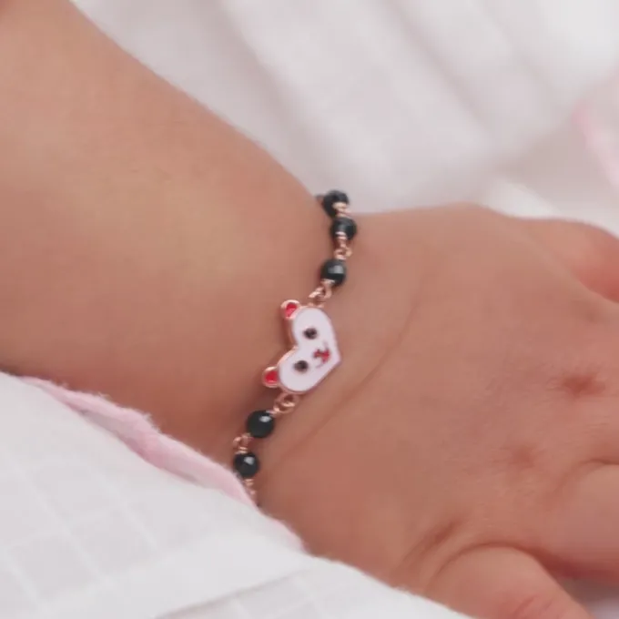 Rose Gold Cute Nazariya Boo Kids Bracelet (0 - 2Years)