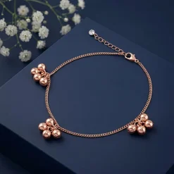 Rose Gold Cute Orb Anklet