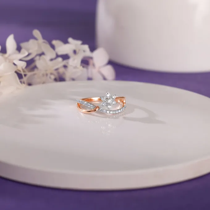 Rose Gold Daisy Dream Diamond Ring
