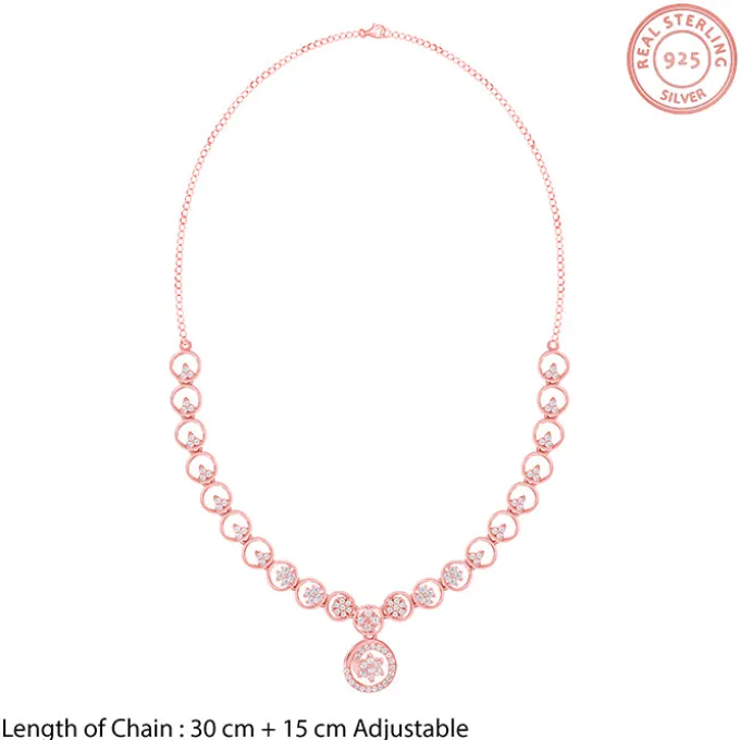 Rose Gold Daisy Necklace