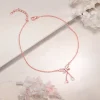 Rose Gold Dancing Flutter Anklet