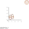 Rose Gold Deep Love Ring (Size 12)