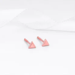 Rose Gold Delta Shine Earrings