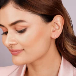 Rose Gold Delta Shine Earrings