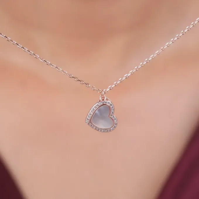 Rose Gold Dil Pendant With Link Chain