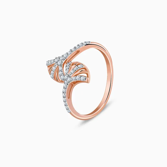 Rose Gold Divine Duet Lab Grown Diamond Ring