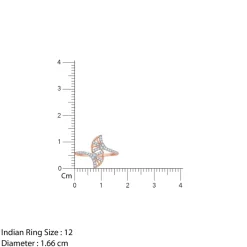 Rose Gold Divine Duet Lab Grown Diamond Ring