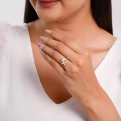 Rose Gold Divine Duet Lab Grown Diamond Ring