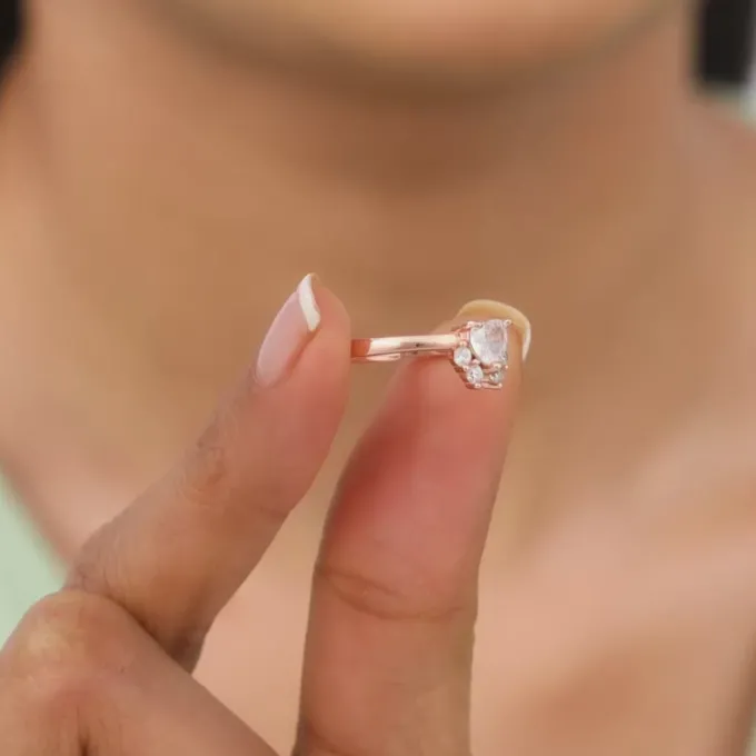 Rose Gold Divine Lotus Ring
