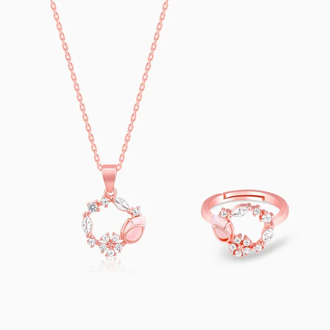 Rose Gold Drop Wreath Set of Two