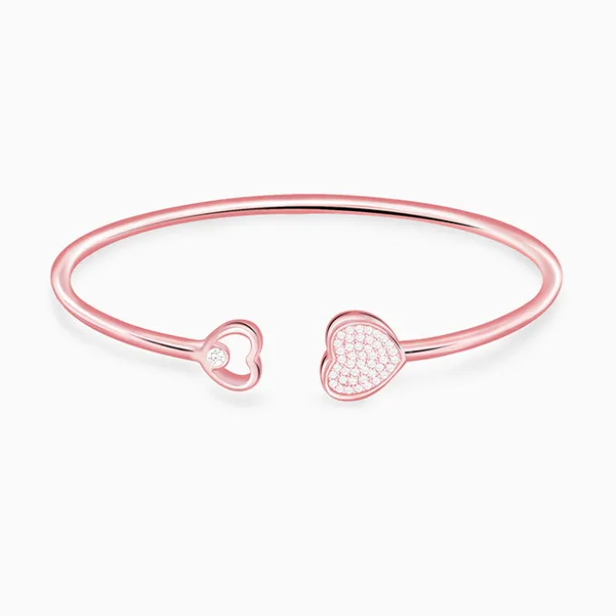 Rose Gold Dual Heart Bracelet