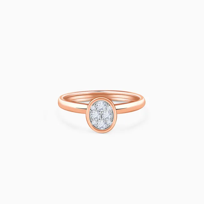 Rose Gold Eclipse Lab Grown Diamond Ring