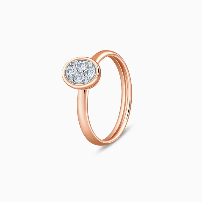 Rose Gold Eclipse Lab Grown Diamond Ring