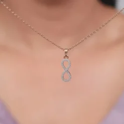 Rose Gold Elara Lab Grown Diamond Pendant