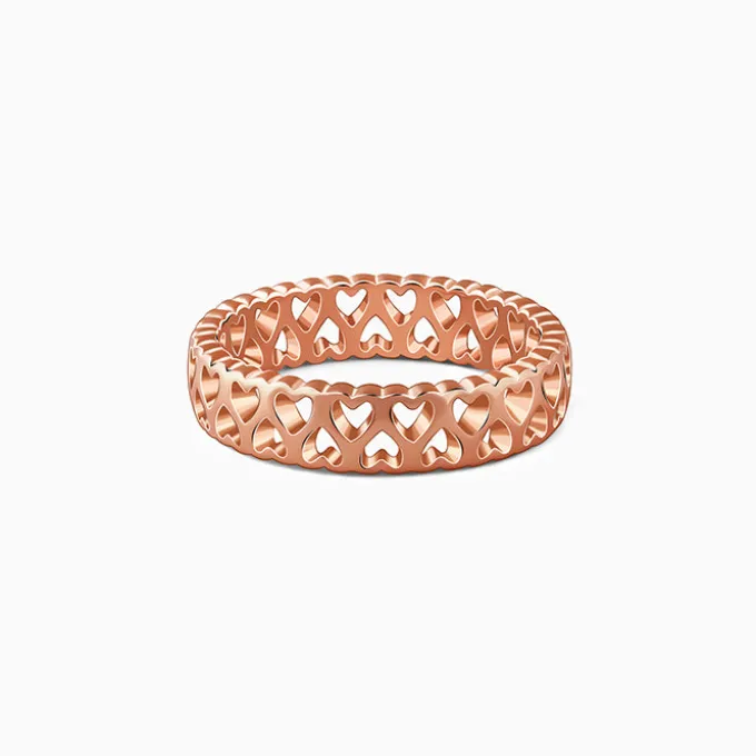Rose Gold Endless Heart Ring